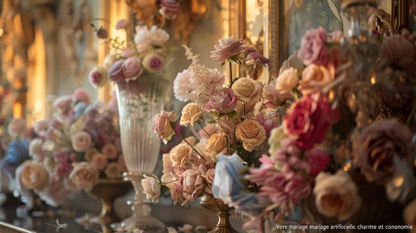 Votre mariage en fleur artificielle: charme et économie